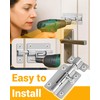 Door Security Slide Latch Lock with 12 Screws , 2