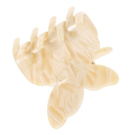 Healeved French Style Hair Clip for Thick Hair Non Slip Acetate Claw Clip with Classic Butterfly Pattern Lightweight for Parties Daily Wear Women