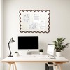 Aitakatta Scalloped Felt Bulletin Board, Self-Adhesive Cork Board Alternative, 31x24