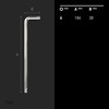 INBUS® 72434 Allen Key (Extra Long) 6 mm, with Ball