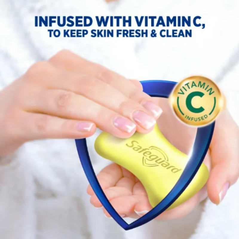 Safeguard Lemon Fresh Antibacterial Soap Bar (Pack of 2) –