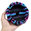 1 Silicone Geometric Ashtray - Black/Blue/Purple - Unbreakable Multipurpose Portable
