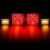 fouwick LED Trailer Light Kit,License plate light, 12V,IP67 Waterproof for