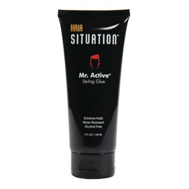Hair Situation Mr. Active Extreme Hold Glue Gel and Toiletry Bag