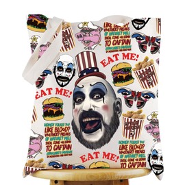 WZMPA Captain Spaulding Tote Captain Spaulding Fans Gift Eat Me Captain Spaulding Reusable Grocery Bag Spaulding Merchandise (Eat Me TG)