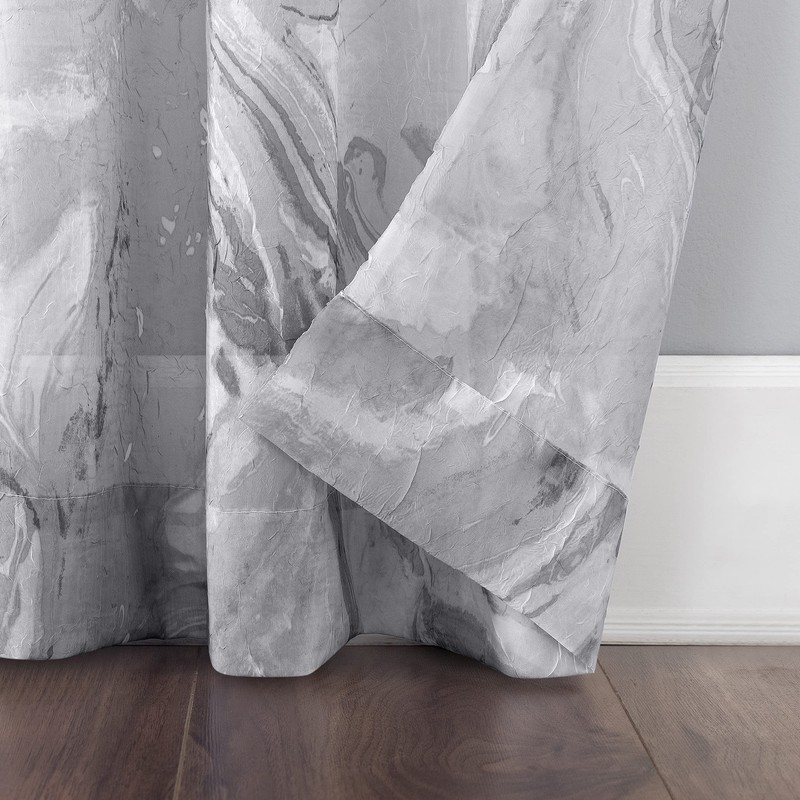 No. 918 Cristo Crushed Sheer Voile Rod Pocket Curtain Panel,