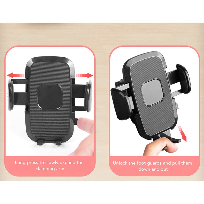 Stroller Phone Holder 360° Rotation Bike Phone Mount Antiskid for