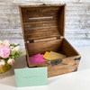 Nautical Cove Wooden Wedding Card Box with Card Slot &