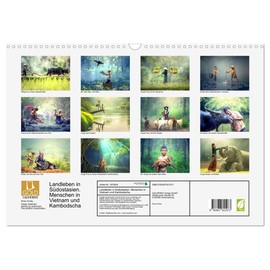 Country Life in Southeast Asia, People in Vietnam and Cambodia (Wall Calendar 2026 DIN A3 Landscape), CALVENDO Monthly Calendar