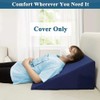 NEPPT Wedge Pillow Cover Quilted Triangle Incline Bed Wedge Pillowcase