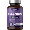 Selenium 200mcg Supplement | 180 High Strength Tablets | with