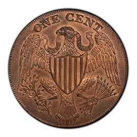 High Quality Replica Historic Coin USA 1791 Washington President Large Eagle Cent (Baker-15) Copper