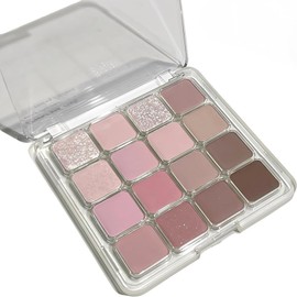 16-Colour Eyeshadow Palette | Nude, Pink & Neutral Shades | Blendable Nude & Cold Brown Shades for Natural Looks | Dark Brown Eyeshadow | Eye Makeup Palette for Women