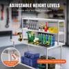 VEVOR Double Overshelf, Double Tier Stainless Steel Overshelf, 12 x