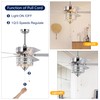 Vivastate Elegant 52'' Crystal Ceiling Fan with 5 Reversible Blades