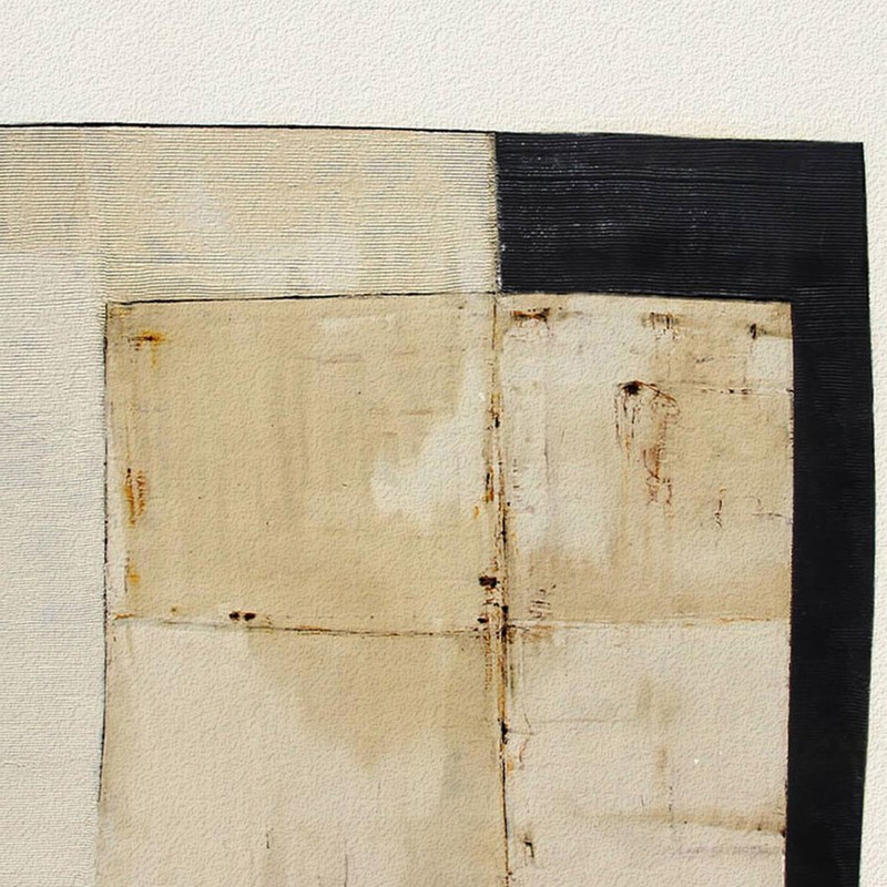 4 Piece Framed Neutral Abstract Modern Wall Art for Living