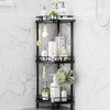SWTYMIKI Corner Shower Caddy Standing - 3 Tier Rustproof Metal