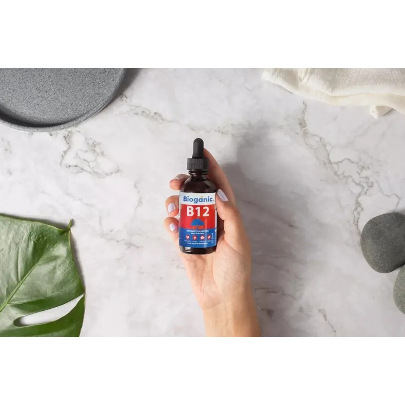 Bioganic Vitamina B12 Sabor Arándano, Vegano, Sin Azúcar Arándano