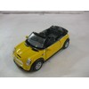 Mini Cooper S Convertible In Yellow Diecast 1:28 Scale By
