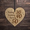 Red Ocean FUNNY 50th Birthday Accessories Engraved Heart 50th Birthday