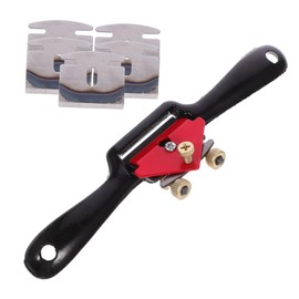 TEHAUX 1 Set Spokeshave Woodworking Tool Adjustable Hand Planer for Fine Cutting Compact S for Wood Shaping and Carving Projects Durable High Grade Blades