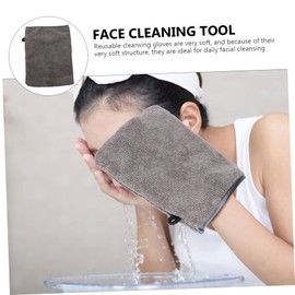 Ipetboom Face Washing Mitts Makeup Remover Gloves Cleansing Mitts for Women Soft