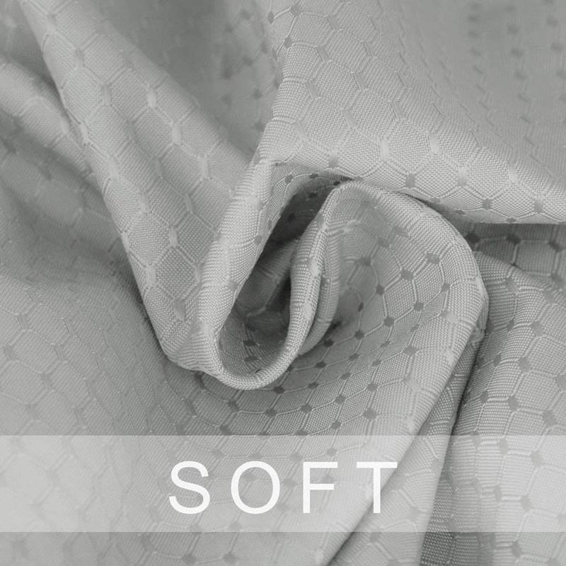 Eternal Beauty 120cm Round Tablecloth,Wipeable Grey Tablecloths Polyester Spill Proof