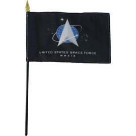 Space Force - 4 inches x 6 inches Stick Flag