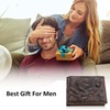 Itslife Mens Bifold Wallet with 3D Dragon Pattern,Leather Wallets for