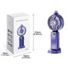 Jumyshe Portable Handheld Fan,Portable Fan Rechargeable,5000mAh ，Neck Fan 90 °