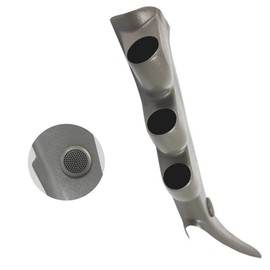 GlowShift Gray Triple Pillar Gauge Pod Compatible with GMC Sierra 1500 2500HD 3500HD Duramax 2000-2006 - A-Pillar Speaker Cutout - Factory Color Matched - Mounts (3) 2-1/16" (52mm) Gauges