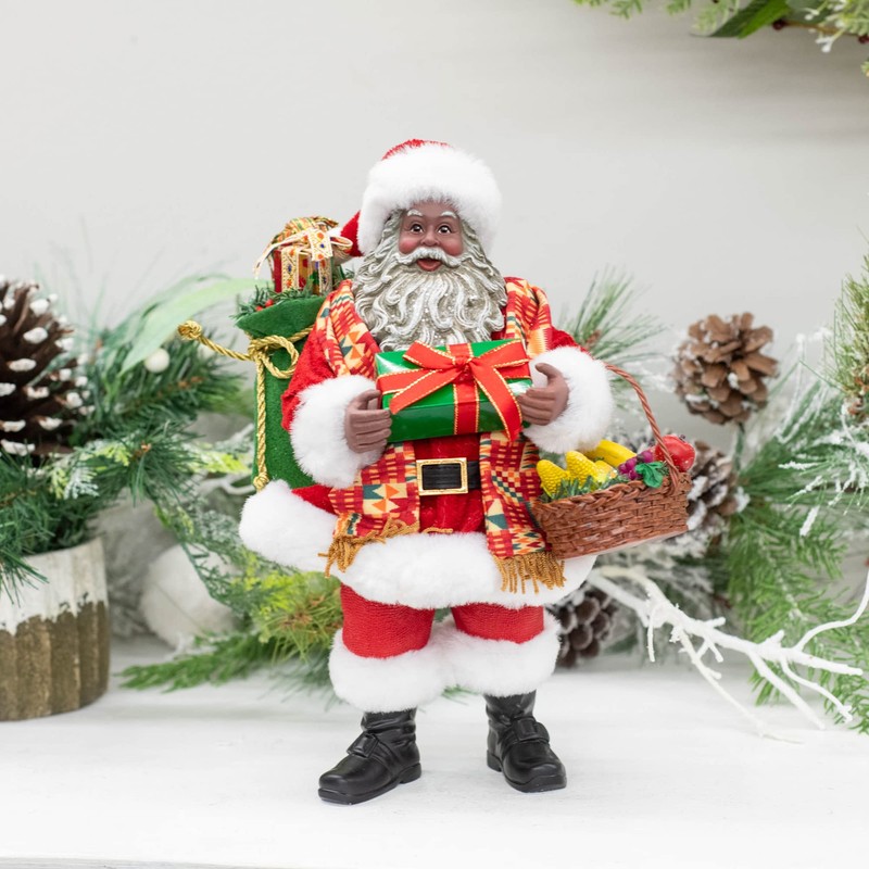 Kurt S. Adler 12-Inch Fabriché Kwanzaa Santa