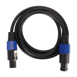 Male to Male Plug and Play Speaker Connection Cable with Twist Lock for Stage Speaker Power Amplifier (25 Feet)