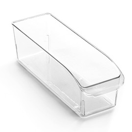 BINO | Plastic Storage Bins, Small | THE CURVE COLLECTION | Multi-Use Organizer Bins | Storage Containers Kitchen, Pantry and Home Organization | Fridge Organizers | Pantry Organization and Storage