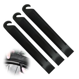 wilcractk Set of 3 Tyre Levers, Bicycle Tyre Levers for Scooters, Professional Repair Tool for Mountain Bikes, Bicycles, Lightweight and Robust (Black)