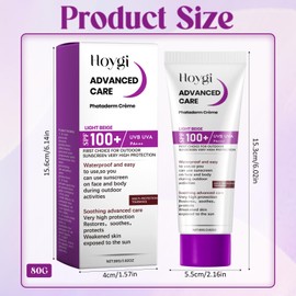 Sonnencreme LSF 100, 80g Sunscreen SPF 100, Feuchtigkeitsspengende Sonnenschutzcreme, Nicht Fettend, Starker UVA-UVB-Schutz, Sonnencreme Schutzfaktor 100, für Alle Hauttypen