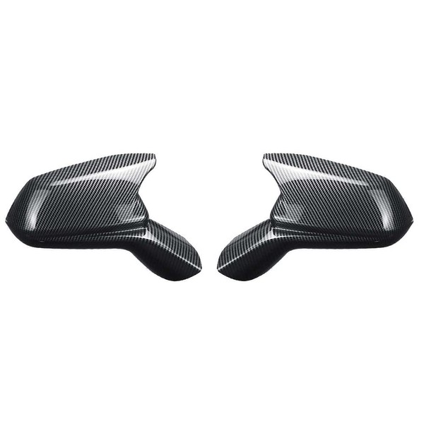 RAGBUSCLE Rearview Mirror Cover ABS Car Side Cap Carbon Fiber