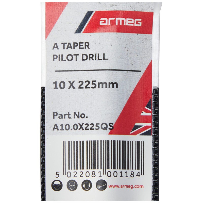 Armeg A10.0X225QS 10.0 x 225mm A-Taper Pilot Drill