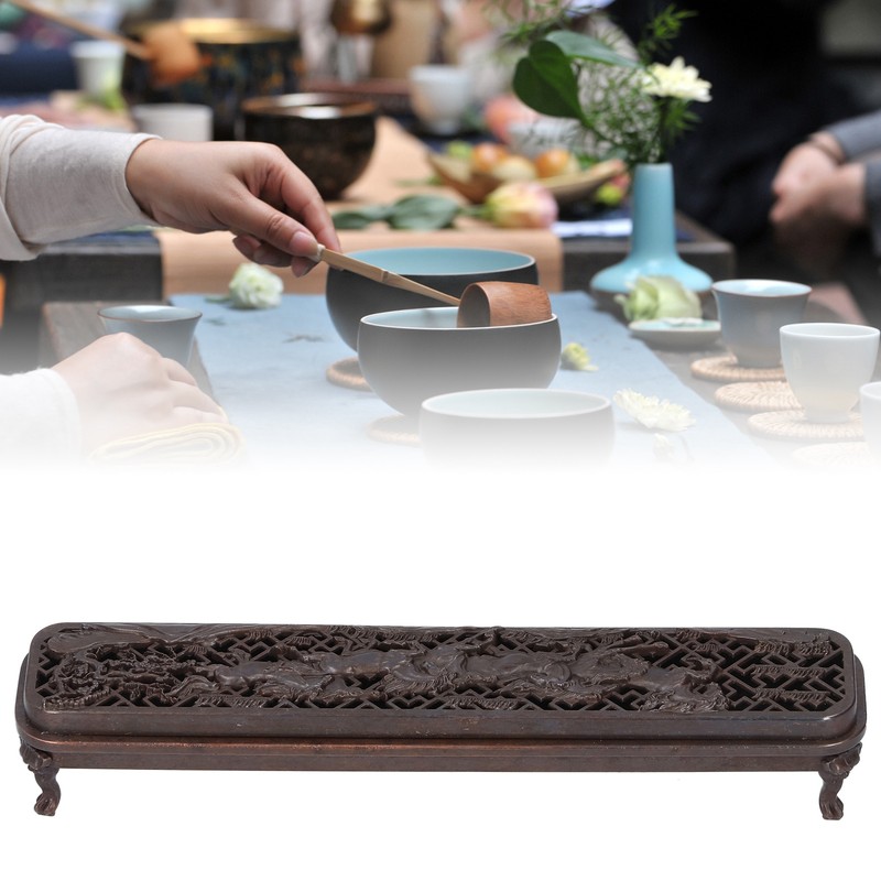 Brass Alloy Incense Burner Home Desktop Burning Incense Holder Case