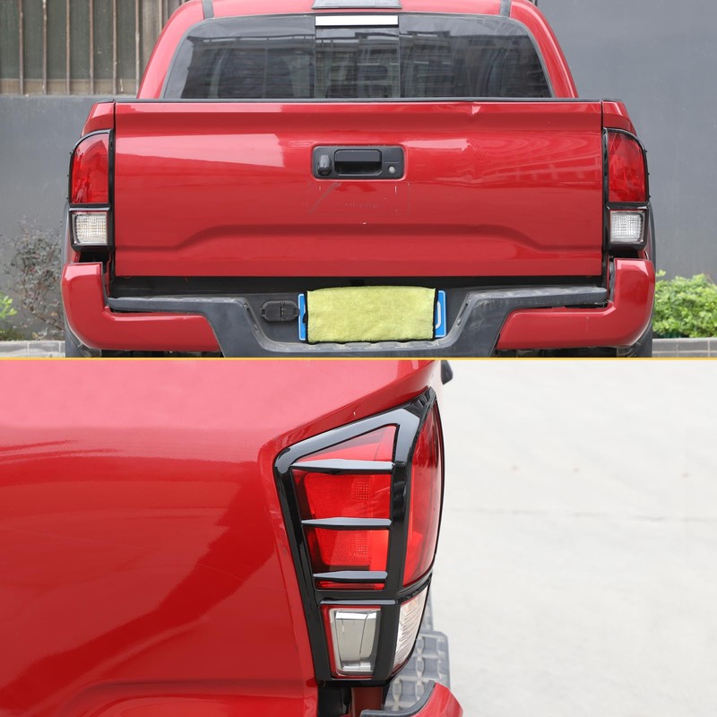 Tail Light Guard Covers Compatible with Toyota Tacoma 2016-2023, Rear