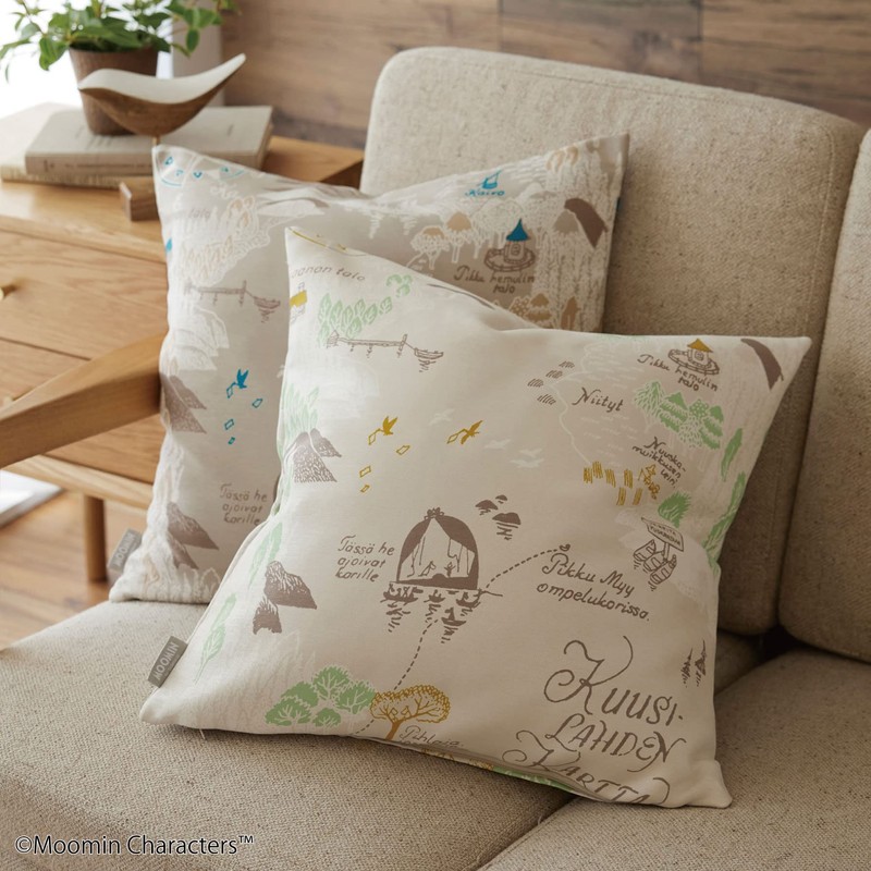 Suminoe Cushion Cover Gray 17.7 x 17.7 inches (45 x