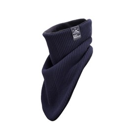 Manufaktur13 Windbreaker Bandana, Neck Gaiters in Various Variations, Multifunctional Scarf, Cotton Scarf, Triangular Scarf, Suitable for Motorcycle and Bicycle (M13), Knit: Navy