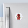 CafePress Red Toy Robot Waving Hello Magnets 2.25" Round Button