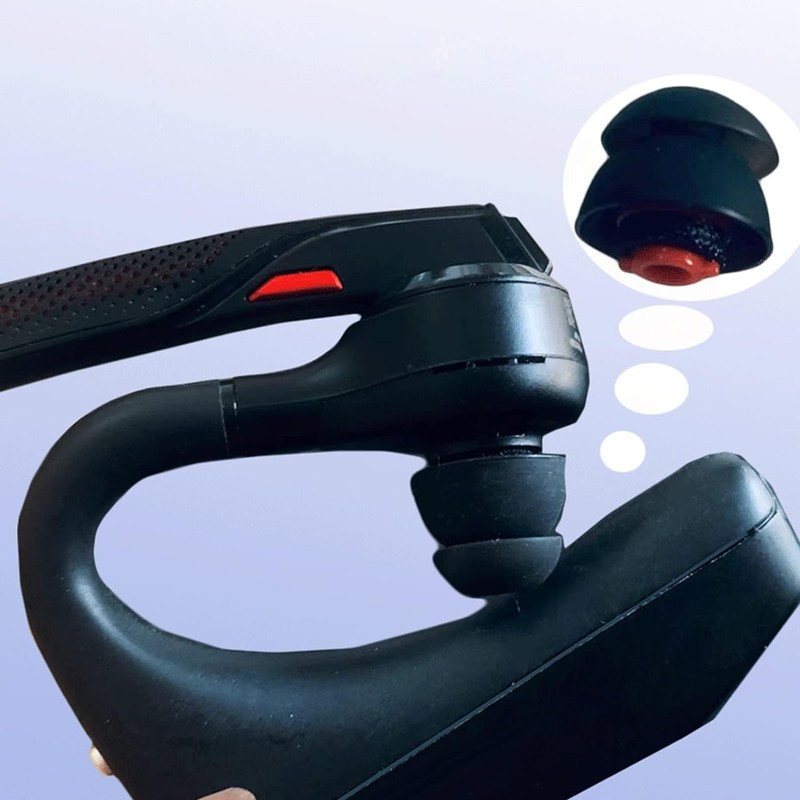 3Pcs Black Earplugs Silicone Earplug in-Ear Mount Ear Tips ForPlantronics
