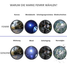 FENRIR CNC E Geprüft Lenkerendenspiegel Motorrad spiegel Seitenspiegel rückspiegel Schwarz Geschmiedete Aluminiumlegierung für Cafe Racer Sport Roller Roadster Scrambler Heritage Cruiser Adventure