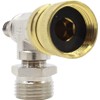 Brass Faucet Adapter – Bleeder T, Garden Hose Threads, Water