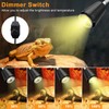 ZJNBMTFY Reptile Heat Lamp,UVA/UVB Reptile Light,360° Rotatable Clip,Turtle Heating Lamp