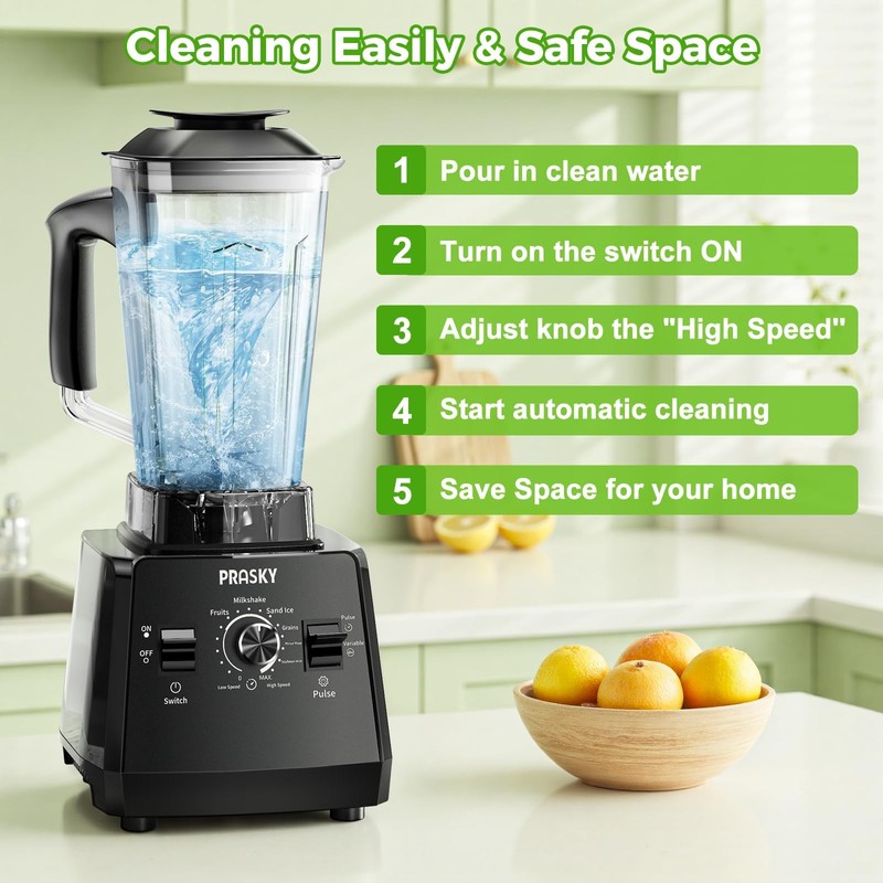 Blender Smoothie & Grinder, 1000/2400W 25K RPM, 68oz, BPA-Free, Kitchen