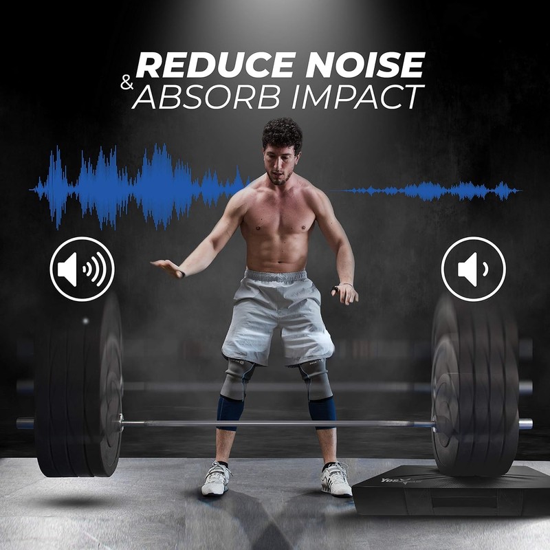 Yes4All 6 Inches Silencer Drop Pads/Weightlifting Drop Pads - Blue