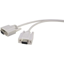 Renkforce Serial Connection Cable [1x D-SUB Socket 9-Pin - 1x D-SUB Socket 9-Pin 1.80 m Grey